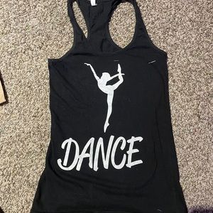 Fitted Black Dancer Tanktop